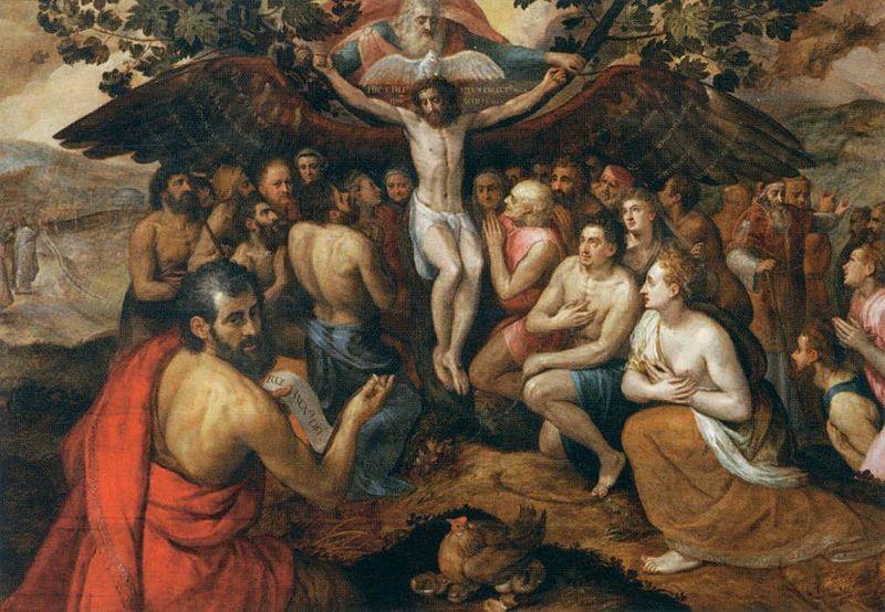 Frans Floris de Vriendt The Sacrifice of Jesus Christ oil painting image
